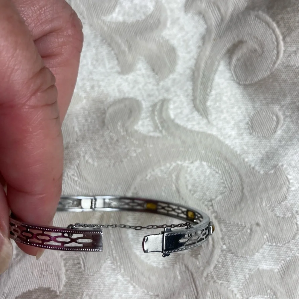 NUWITE R & G CO. baby bracelet child’s silver filigree